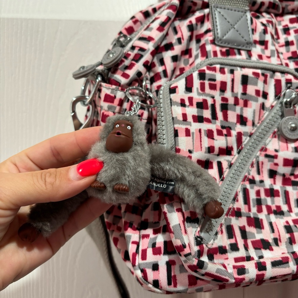 KIPLING Defea HB3510 Large Shoulder / Crossbody Handbag in Glamorous Tiles Print - Picture 6 of 11